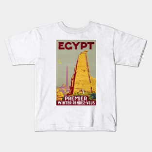 Vintage Travel Poster Egypt Kids T-Shirt